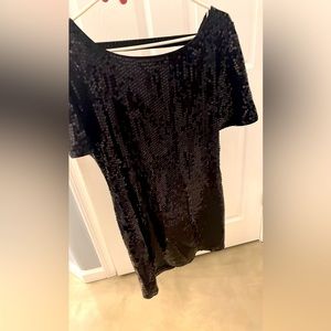 Express black sparkly dress